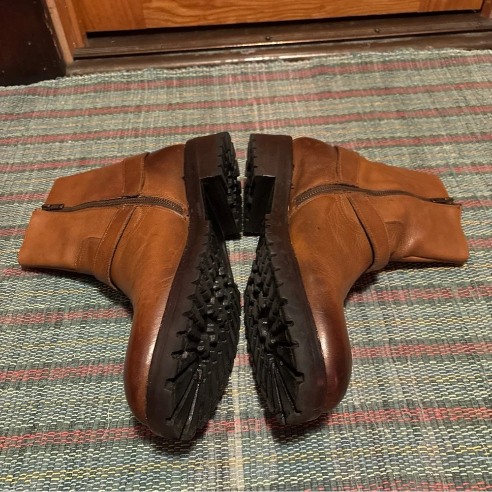 Freebird By Steven Mens Brown Leather Zipper Biker Boot Size 13 Ozzie - Picture 3 of 7